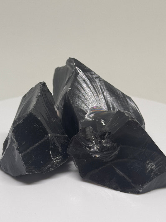 Obsidian -Vulkanglas mit Geschichte