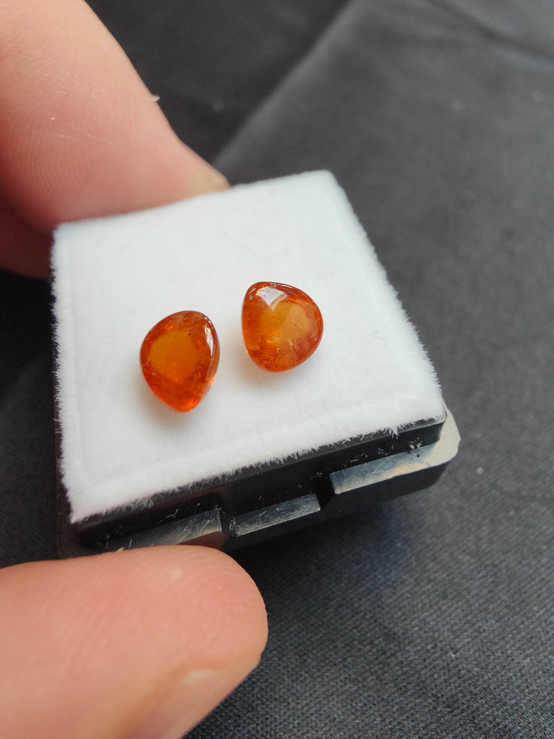 3,01ct Fanta Orange Spessartit Cabochons