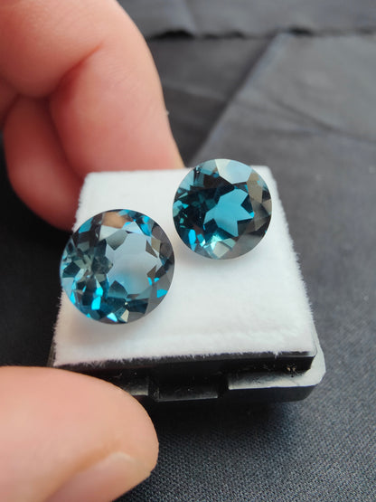 13ct London Blue Topas Paar