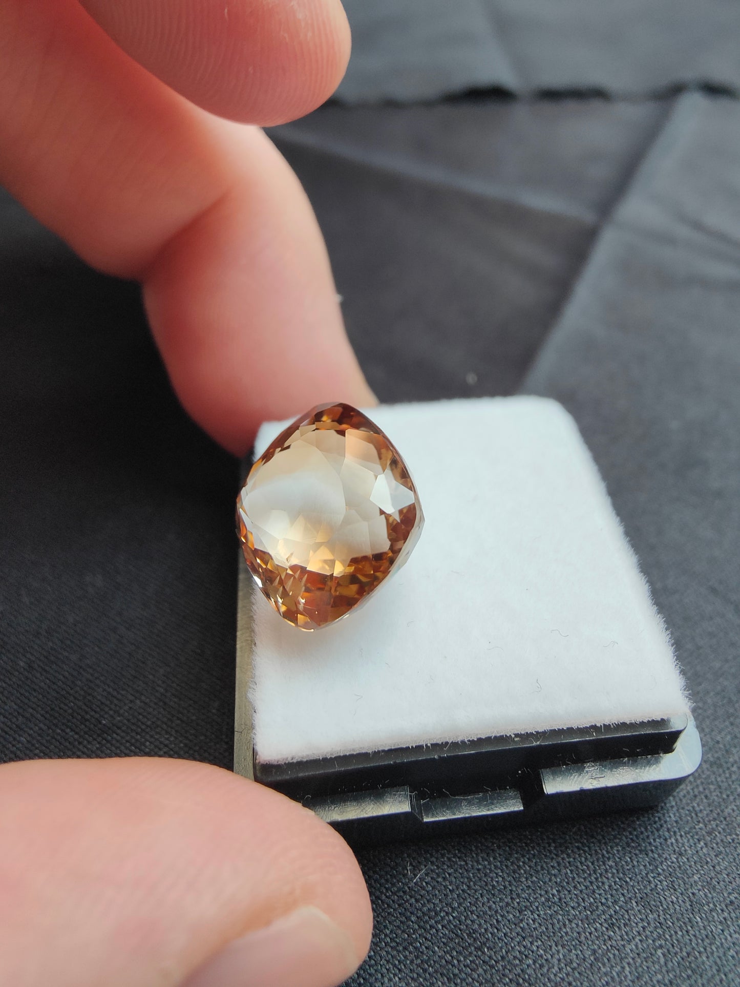 12,89ct Cognac Topas
