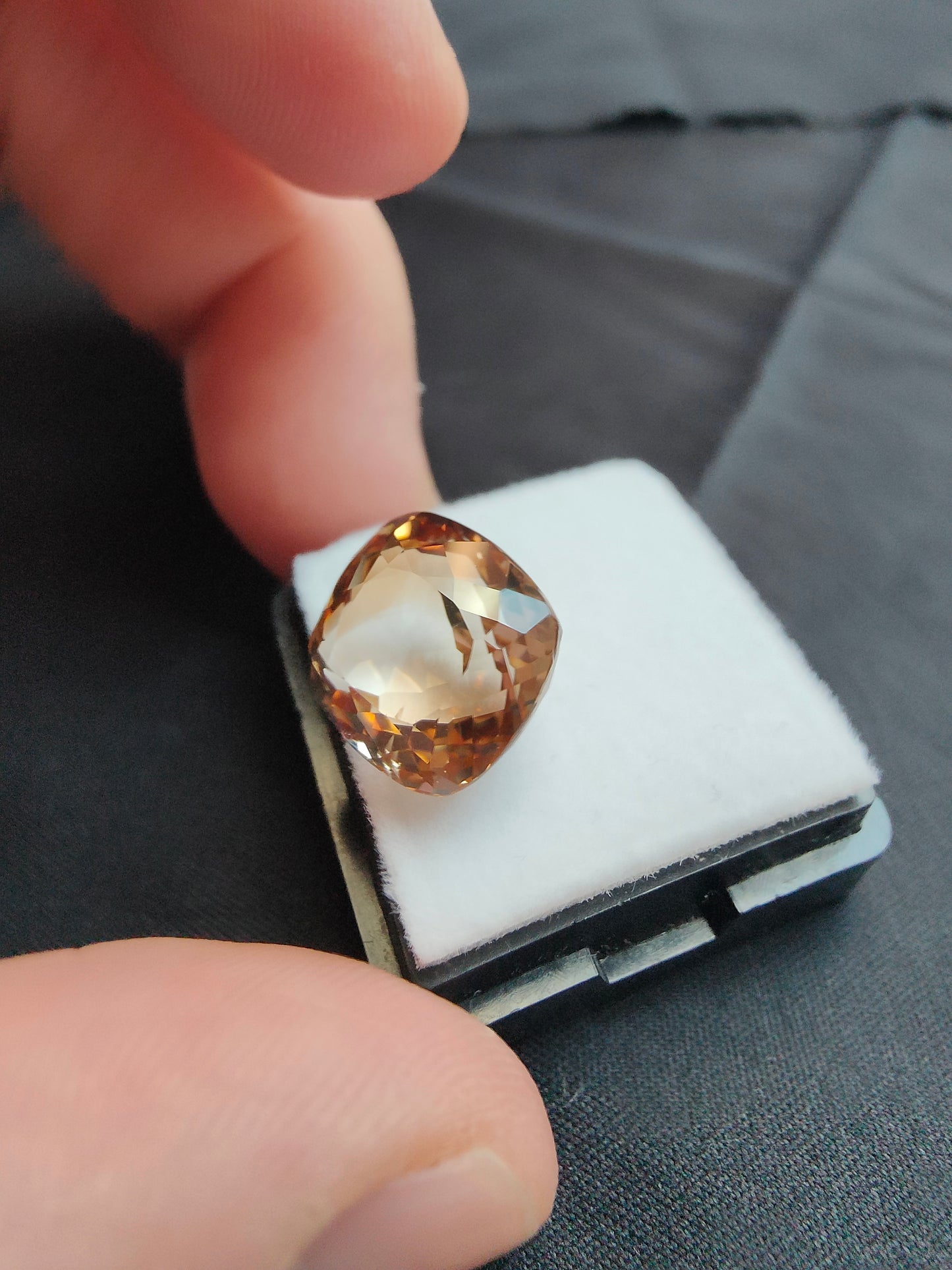 12,89ct Cognac Topas