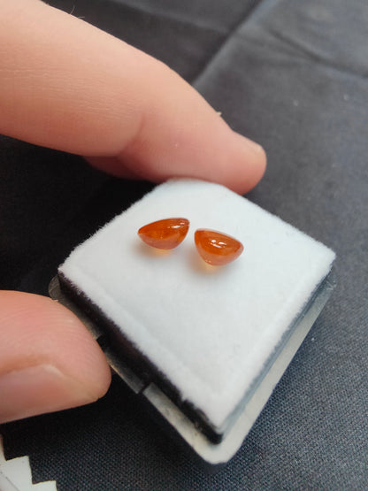 3,01ct Fanta Orange Spessartit Cabochons
