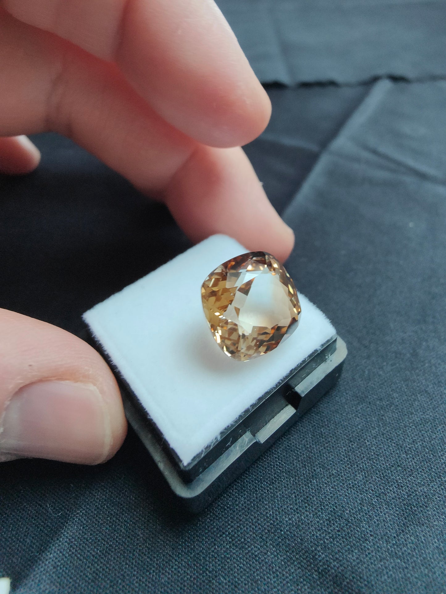 12,89ct Cognac Topas