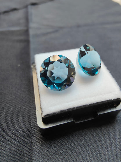 13ct London Blue Topas Paar
