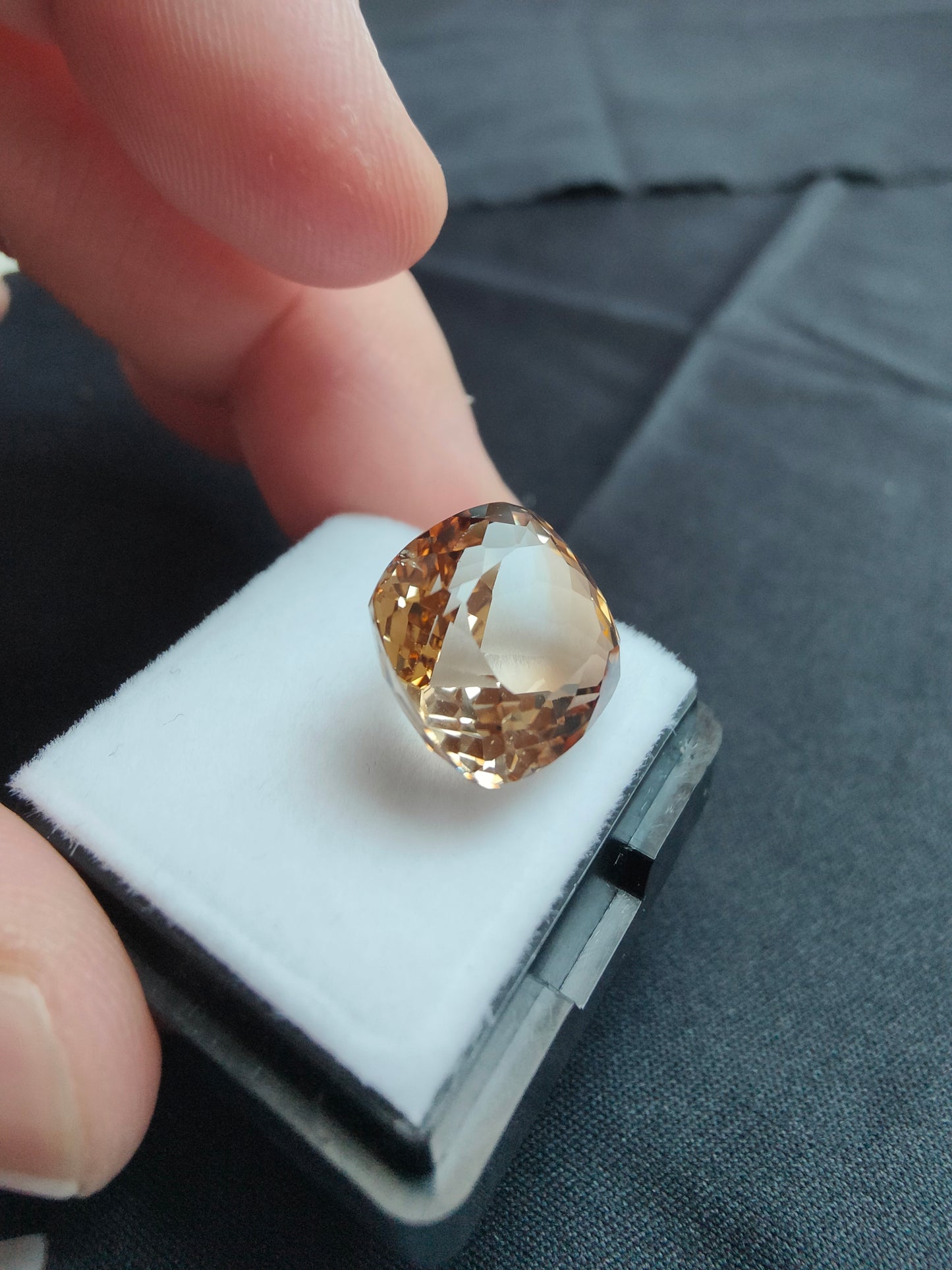 12,89ct Cognac Topas