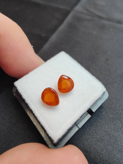 3,01ct Fanta Orange Spessartit Cabochons