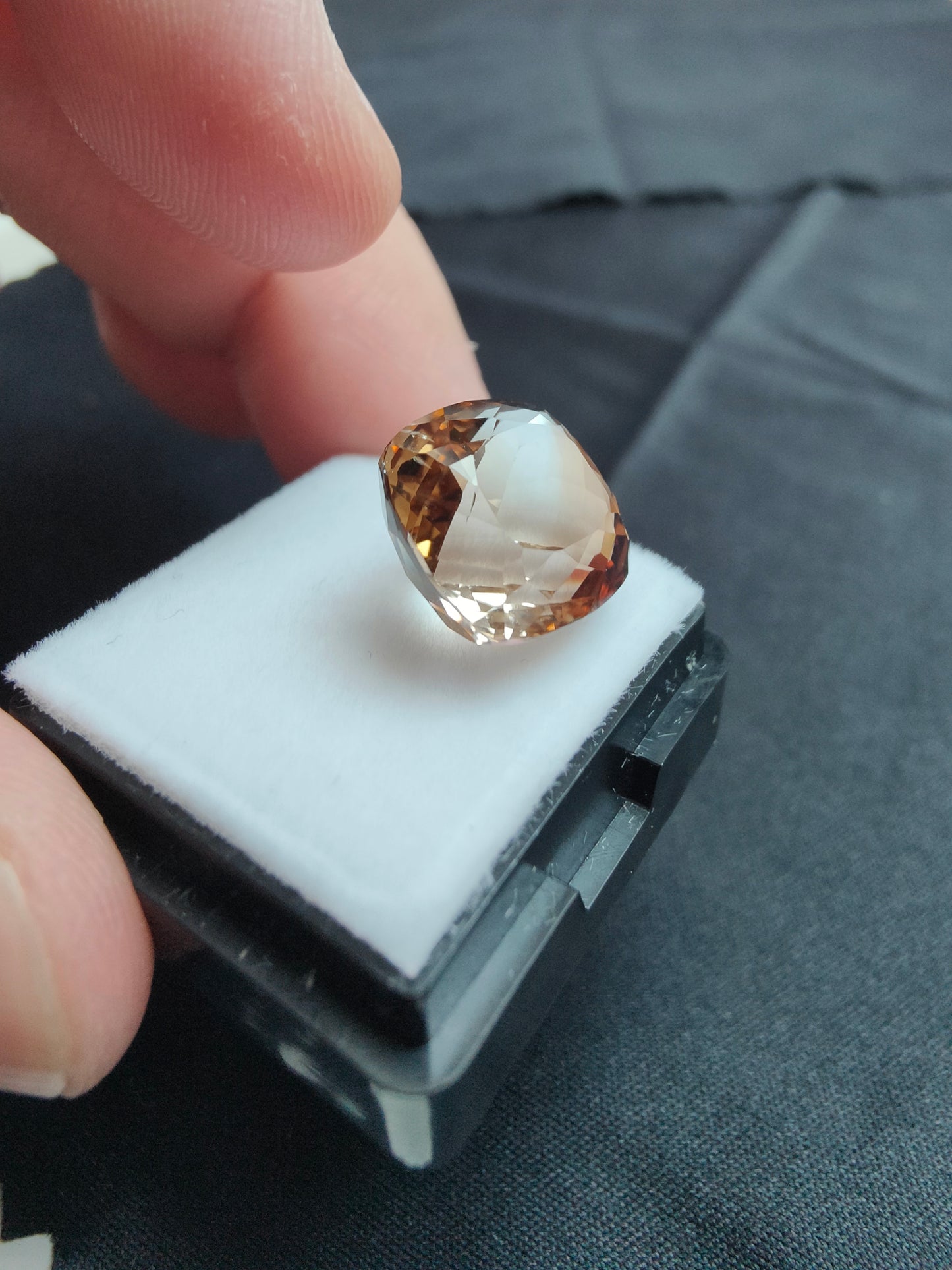 12,89ct Cognac Topas