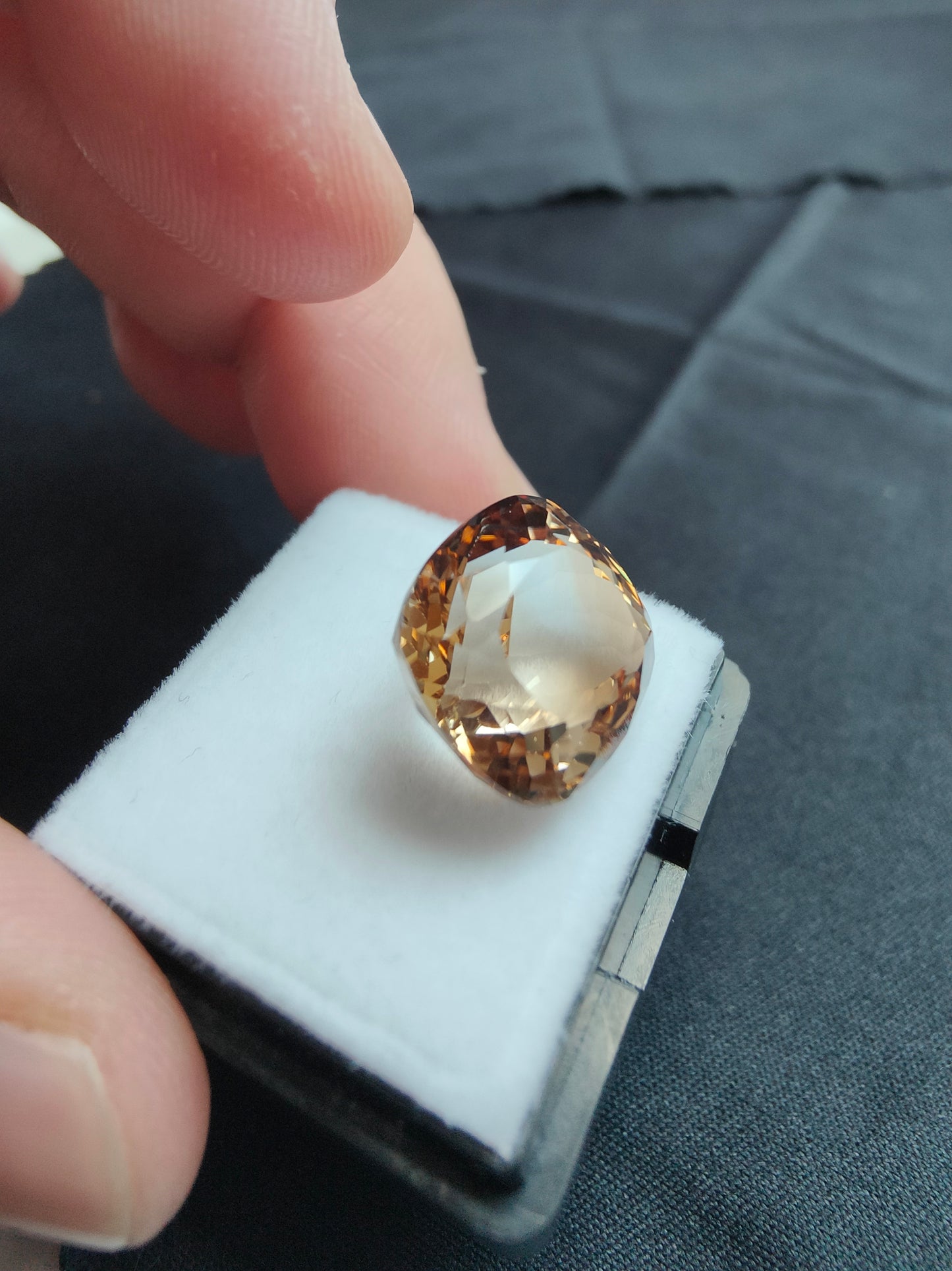 12,89ct Cognac Topas