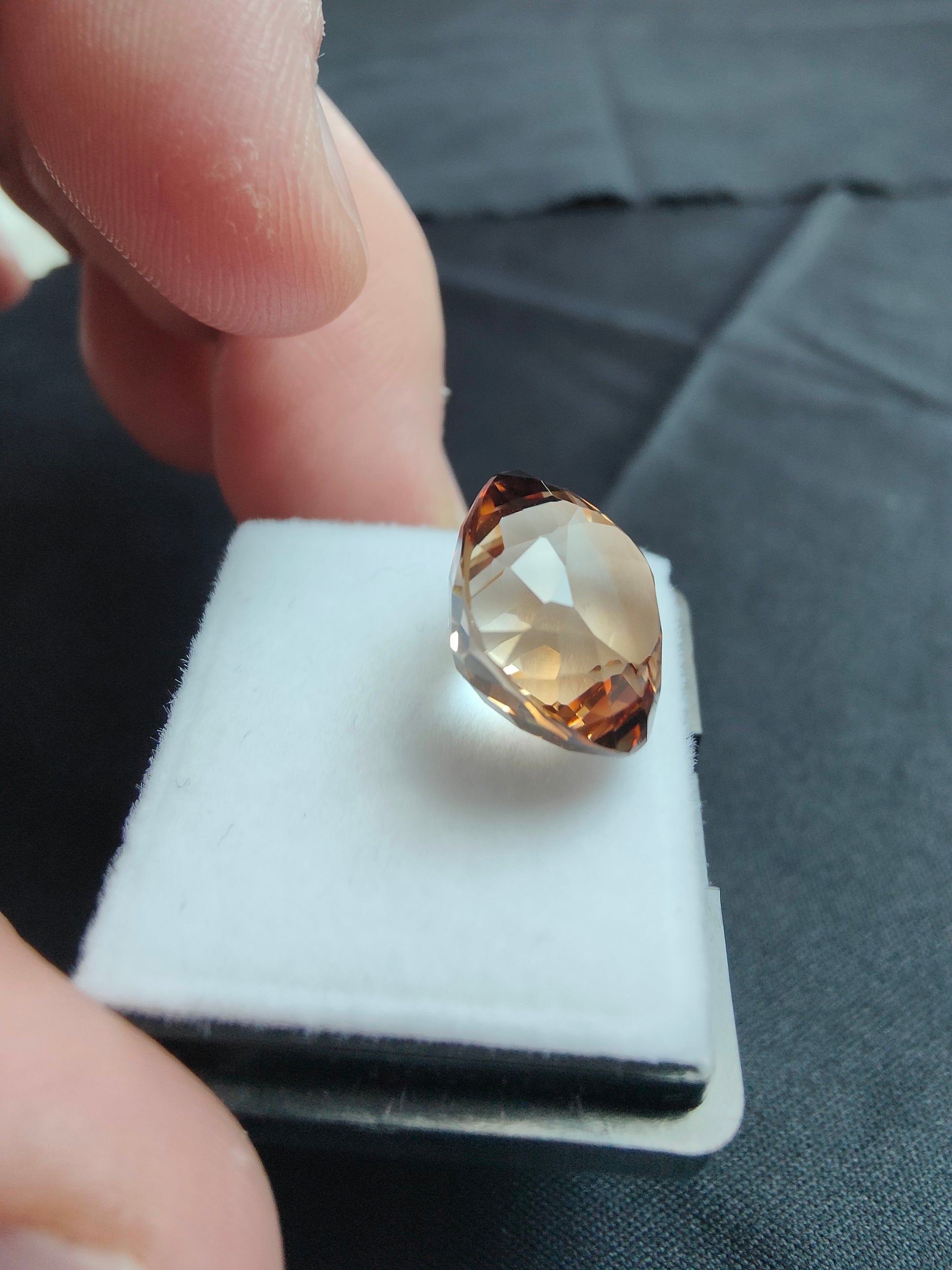 12,89ct Cognac Topas