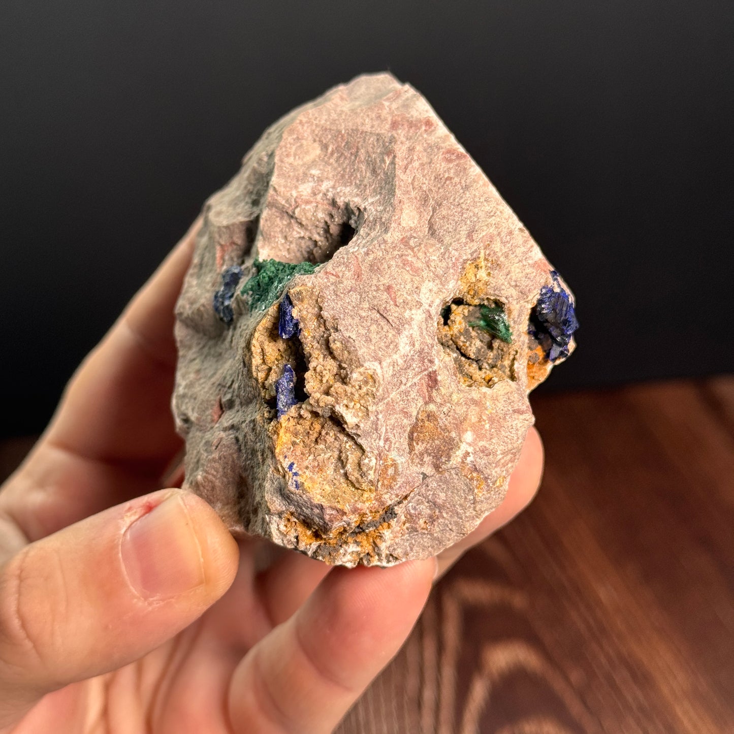 Azurit mit Malachit BL41