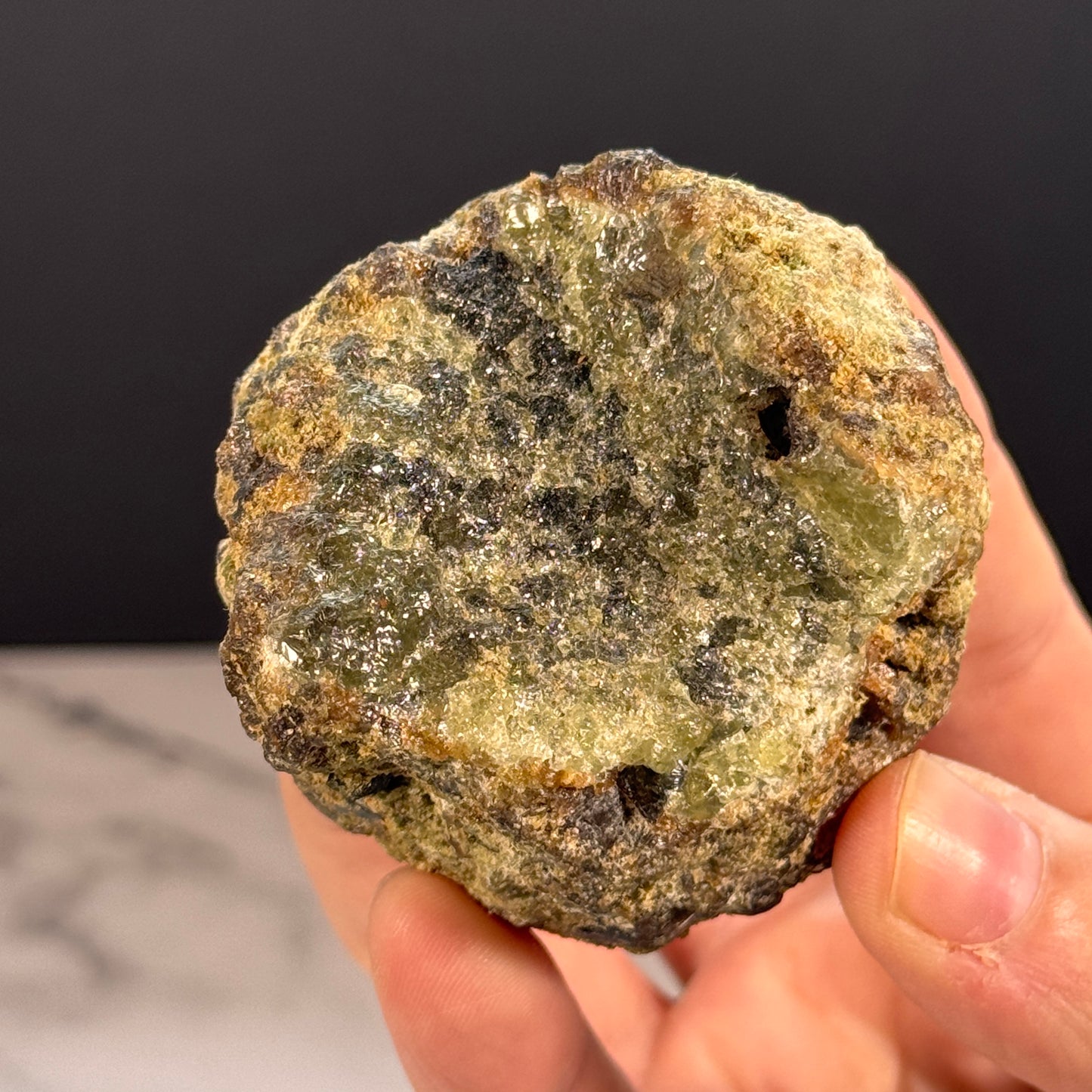 Peridot / Olivin Kristall DL35